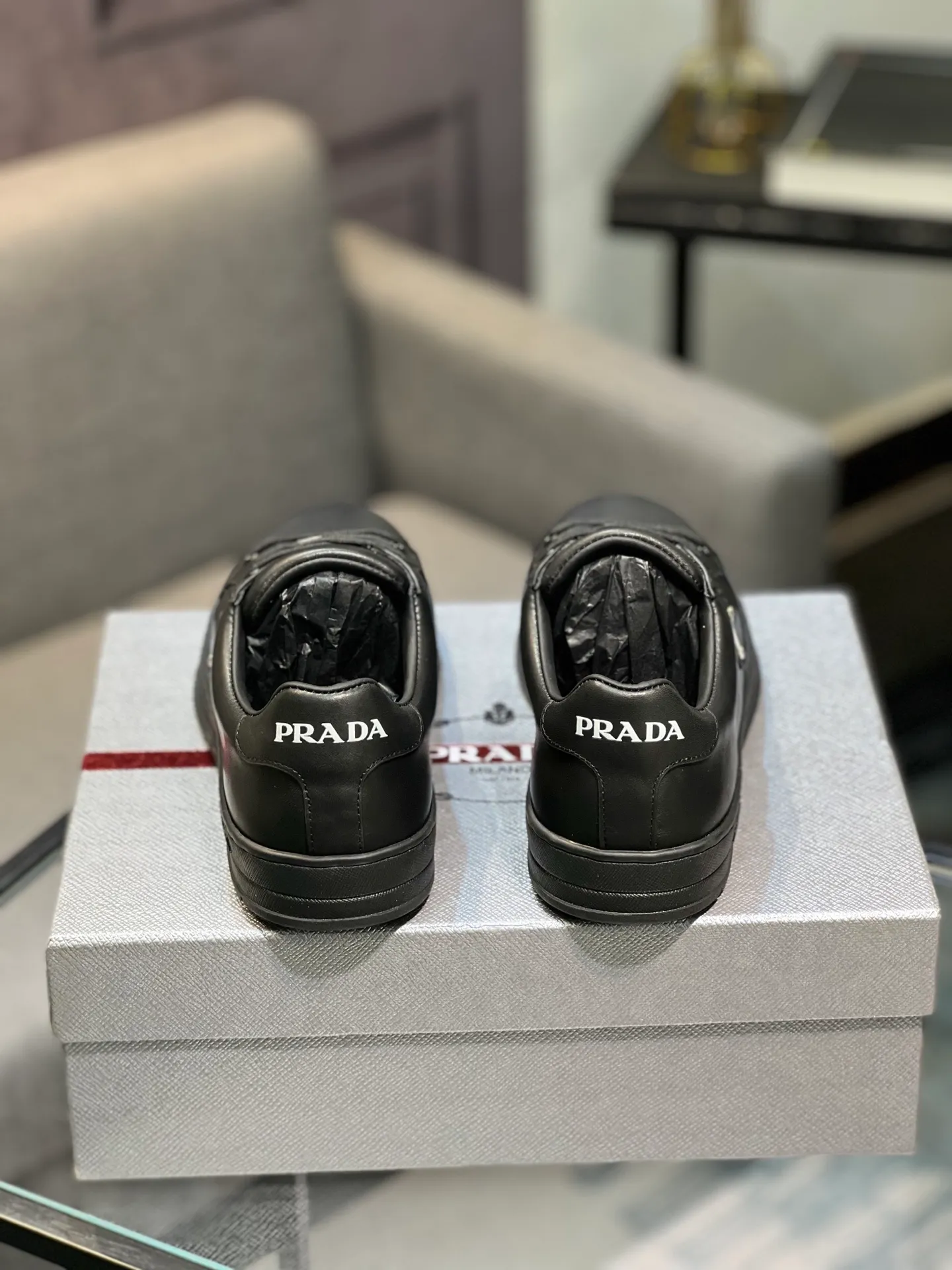 Men's shoes 💰540 [PRADA] Men's shoes are popular in the counter, official website synchronization, 1 high-quality shipment ✔️ Original frosted cowhide + cowhide lining, 1🆚1 replica, original sole, 38-45 (45 customized, non-refundable)